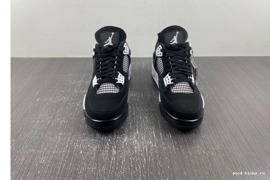 AIR 4 JORDAN FQ8135-001 WHITE RETRO THUNDER  FQ8135-001 0412